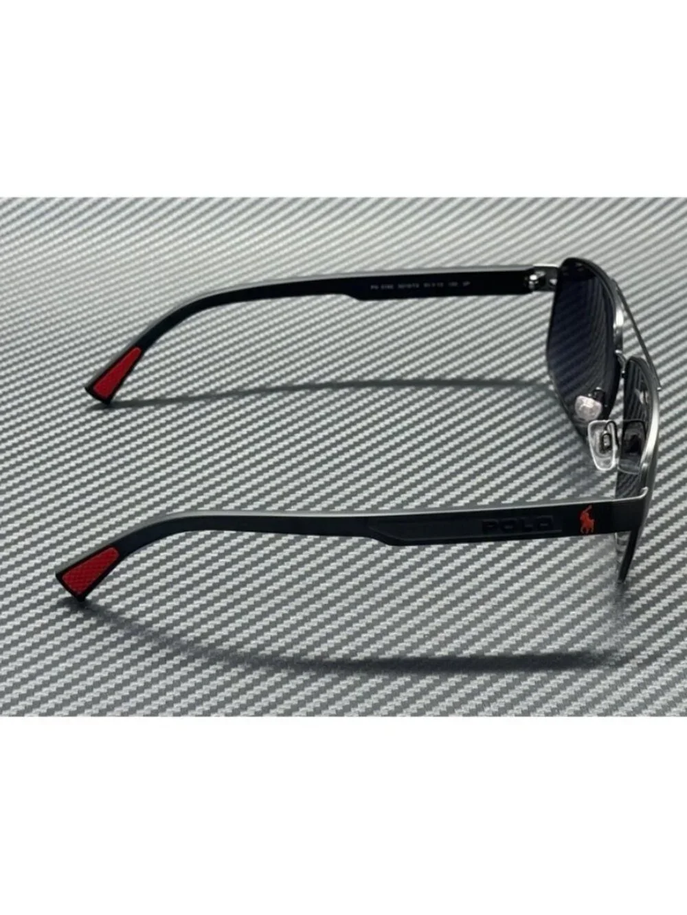 New Polo Ralph Lauren Men Semishiny Gunmetal Sunglasses -13-150
